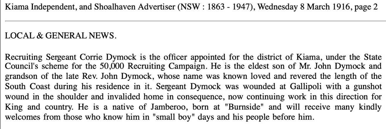 Appointment as Recruiting Sergeant